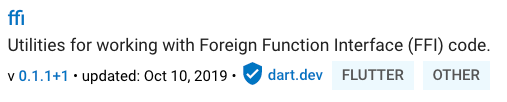 *Package search result showing a package that was published by a verified publisher*