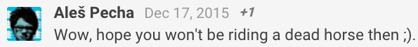 One of the well-meaning responses.